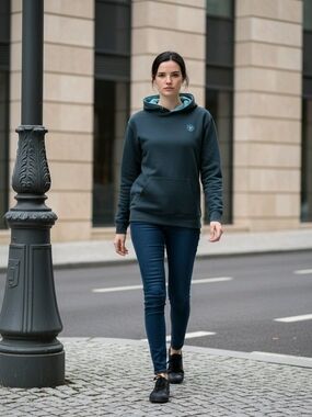Ariat Teal Pullover Hoodie with Contrast Lining